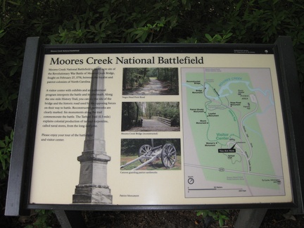 39 Moore s Creek NB Overview sign